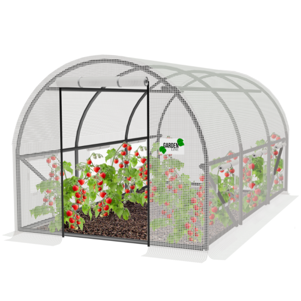 Оранжерия със стабилна поцинкована рамка - професионална защита за вашите култури