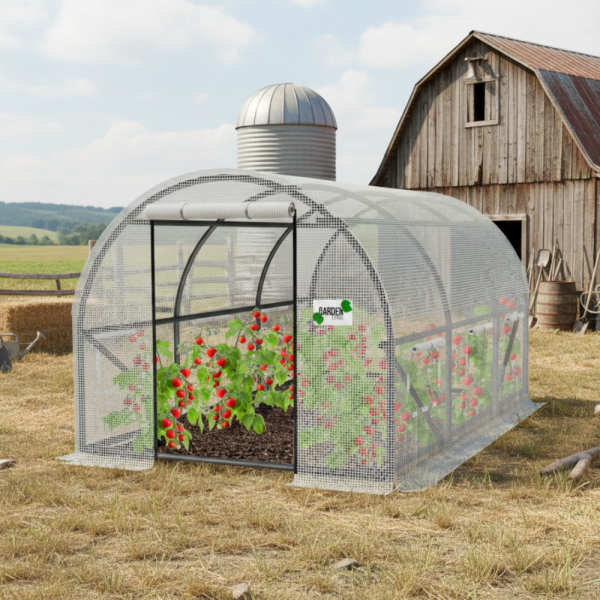 Оранжерия със стабилна поцинкована рамка - професионална защита за вашите култури 1