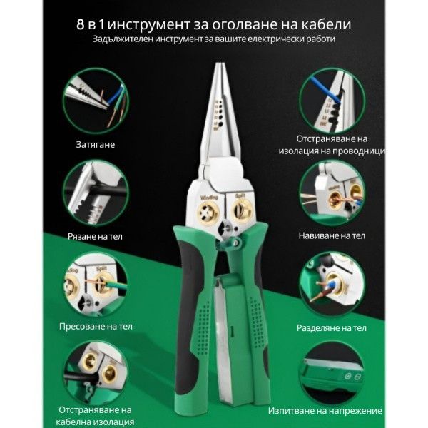 Многофункционални клещи за оголване на проводници