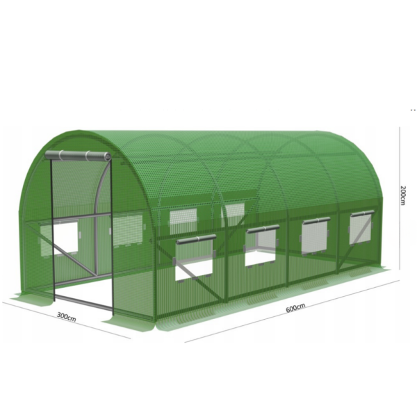 Градиснка оранжерия със стабилна конструкция - перфектен микроклимат за вашите растения - 6 х 3 х 2м