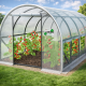 Градинска четирисегментна бяла оранжерия - модерен и ярък дизайн - 6 х 3 х 2м 2