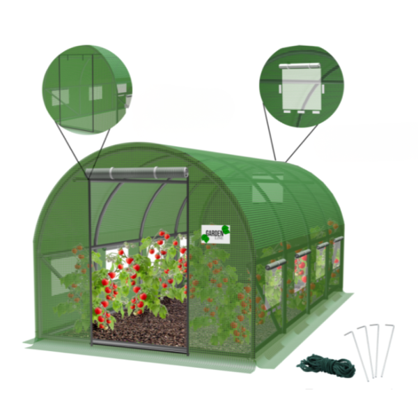 Градиснка оранжерия New Solution - отлична защита за вашите култури - 4 х 2,5 х 2м 8