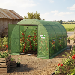 Градинска оражнерия с врата на панти 3х2х2 метра - здрава и стабилна конструкция