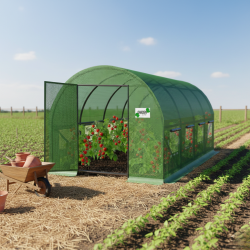 Градинска оражнерия с врата на панти 6х3х2 метра - здрава и стабилна конструкция