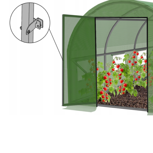 Градинска оражнерия с врата на панти - здрава и стабилна конструкция 6 х 3 х 2м 12