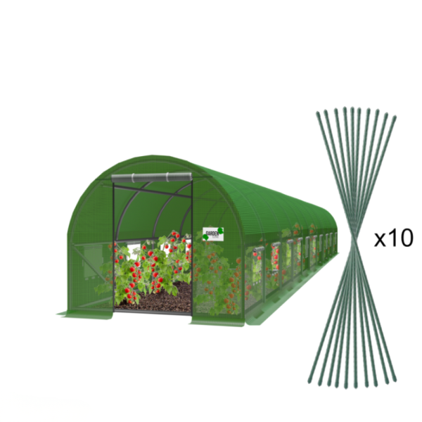 Голяма оранжерия - идеална вентилация и здрава конструкция