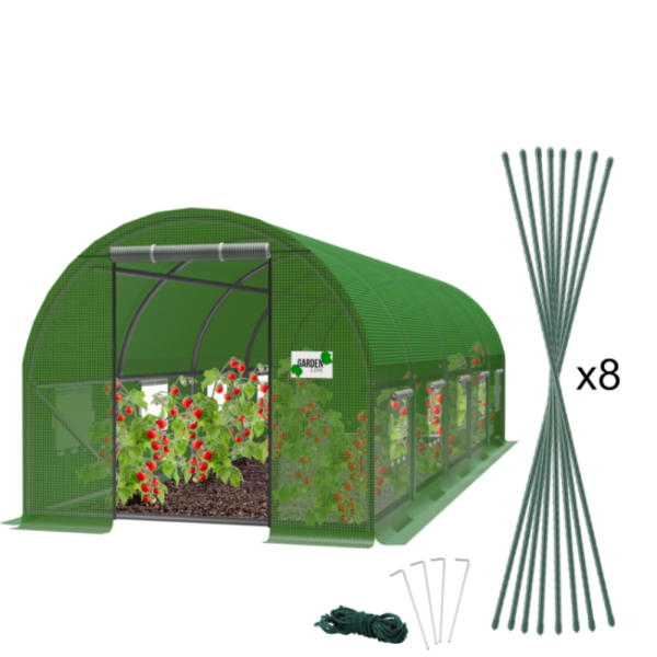 Голяма оранжерия - идеална вентилация и здрава конструкция 11