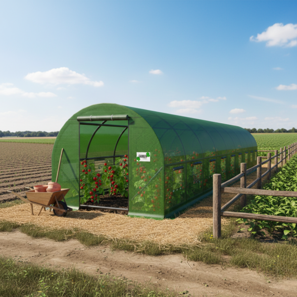 Голяма оранжерия - идеална вентилация и здрава конструкция