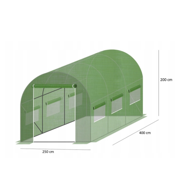 Здрава конструкция за оранжерия - поцинковани тръби и лесен монтаж 12