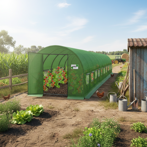 Здрава конструкция за оранжерия - поцинковани тръби и лесен монтаж 4