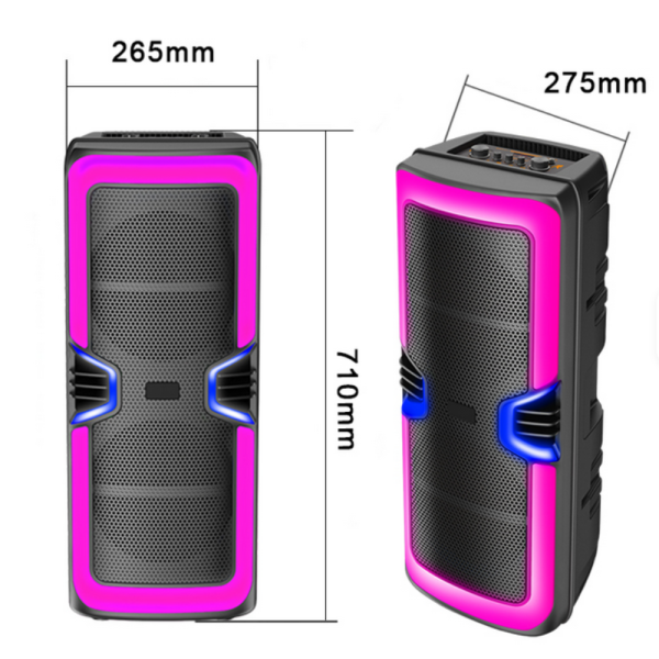 Bluetooth караоке тонколона GY-8847 с Led осветление 6