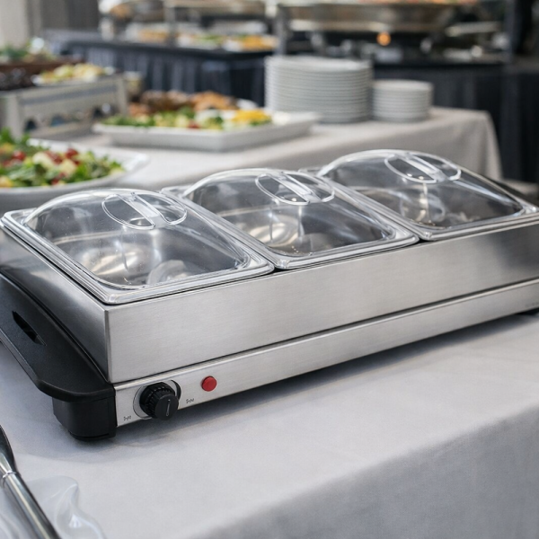 Електрически нагревател за бюфет 2 в 1 - винаги топла храна
