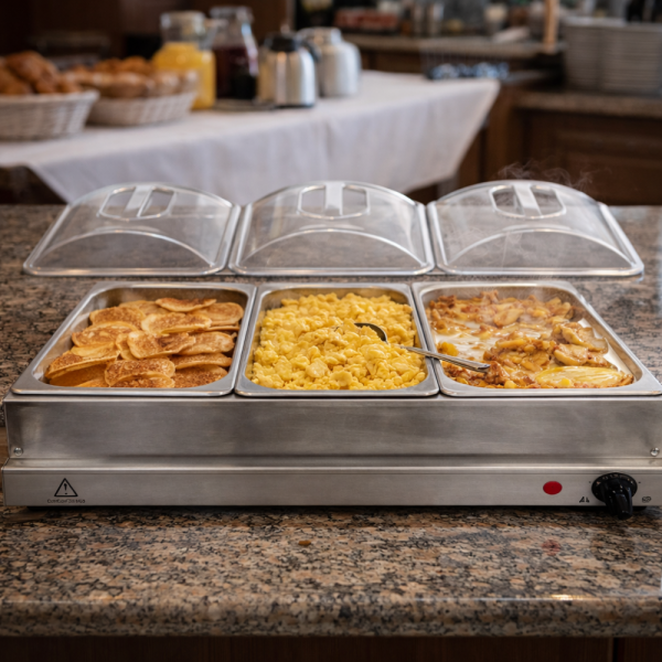 Електрически нагревател за бюфет 2 в 1 - винаги топла храна 2