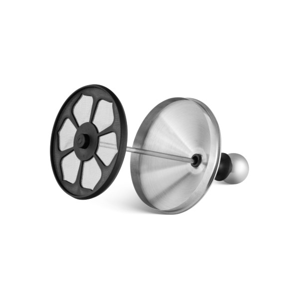 Ръчен уред за разпенване на мляко Edenberg, неръждаема стомана, мерителна скала, 400мл / 800мл