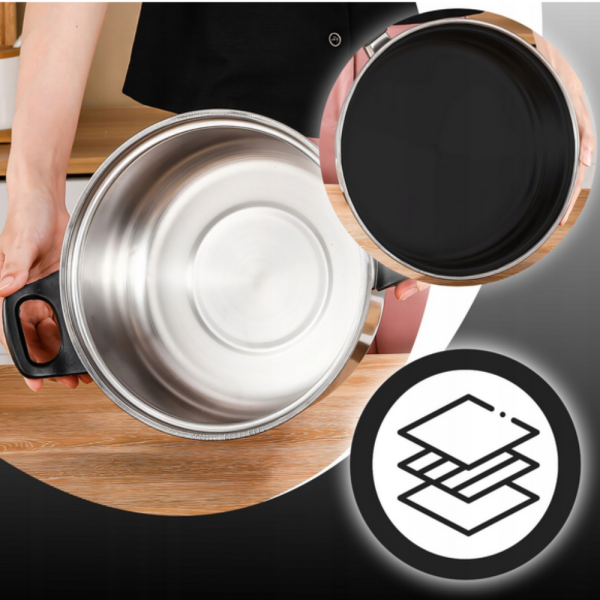 Комплект тенджери и аксесоари от 11 части - издръжливи и устойчиви