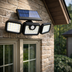 Соларна лампа със сензор за движение FL1725A - широкоъгълна и водоустойчива