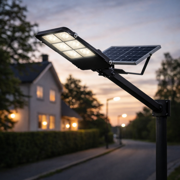 Соларна улична лампа Lylu 2400W с отделен панел и дистанционно управление