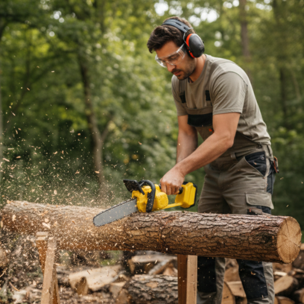 Комплект акумулаторна резачка 30см с маслен филтър и дисплей 36V8A 5