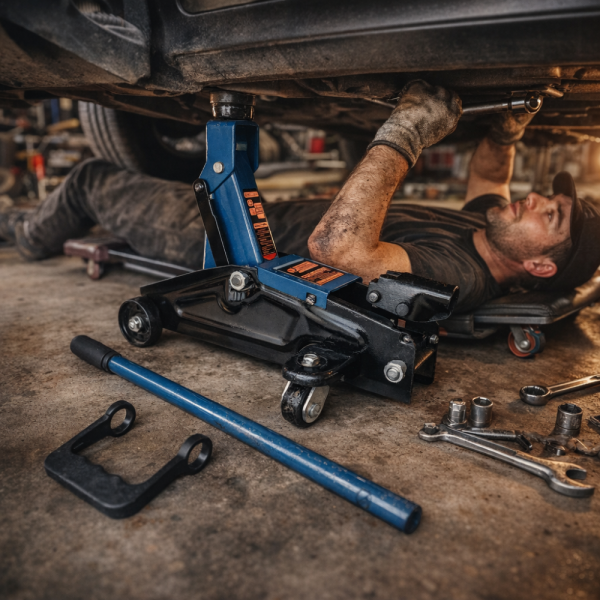 Хидравличен крик крокодил 3 тона - мобилен с колела 1