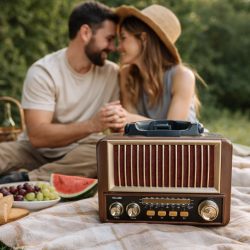 Ретро радио JOC TG-2502T-S - класически стил и мощен звук