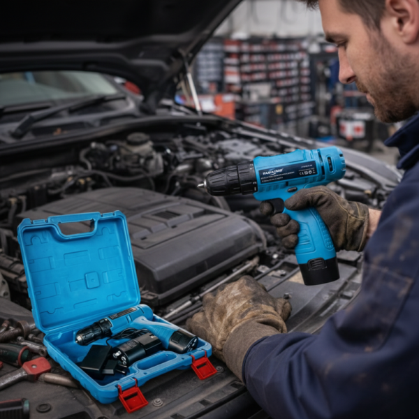 Комплект безжичен винтоверт с Led осветление, 2 батерии и куфар - всичко под ръка