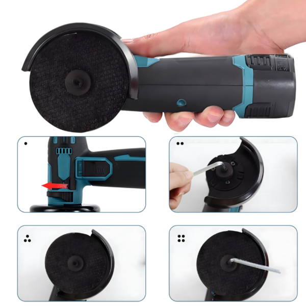 Безчетков ъглошлайф 12V - прецизно рязане и шлайфане 11