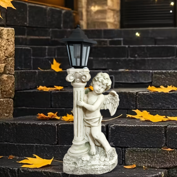 Соларна лампа ангел - елегантна декорация за всеки двор 3