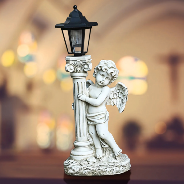 Соларна лампа ангел - елегантна декорация за всеки двор 6