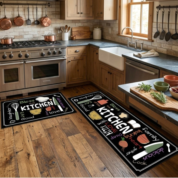 Комплект водоустойчиви постелки за кухня, различни цветове SD288