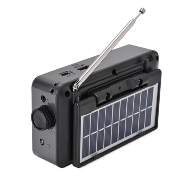 Соларно портативно радио JOC H6108REC-S с Bluetooth, FM радио и MP3 плеър 7