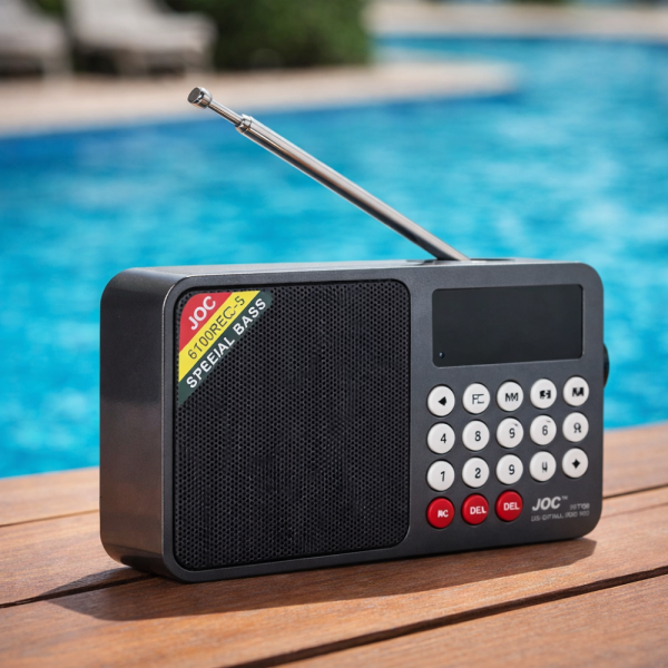 Соларно портативно радио JOC H6108REC-S с Bluetooth, FM радио и MP3 плеър