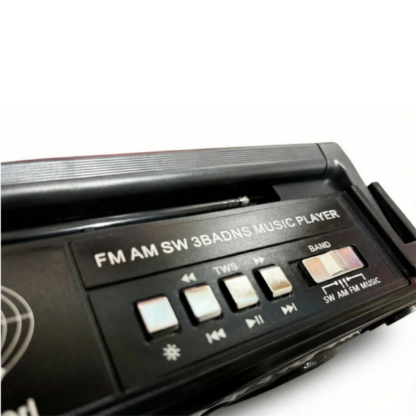 Портативно ретро радио - 3 лентов приемник GOLON RX-666D 7