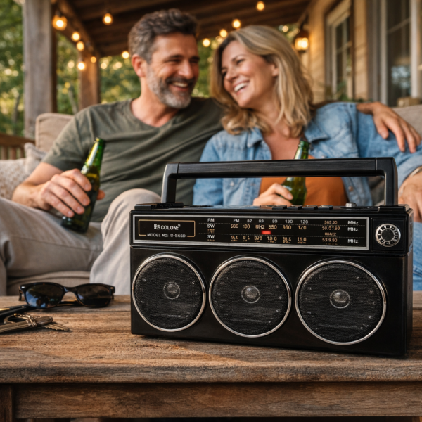 Портативно ретро радио - 3 лентов приемник GOLON RX-666D
