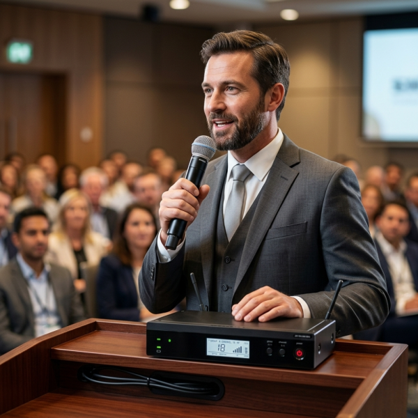 Професионален безжичен вокален микрофон за сцена и студио BLX