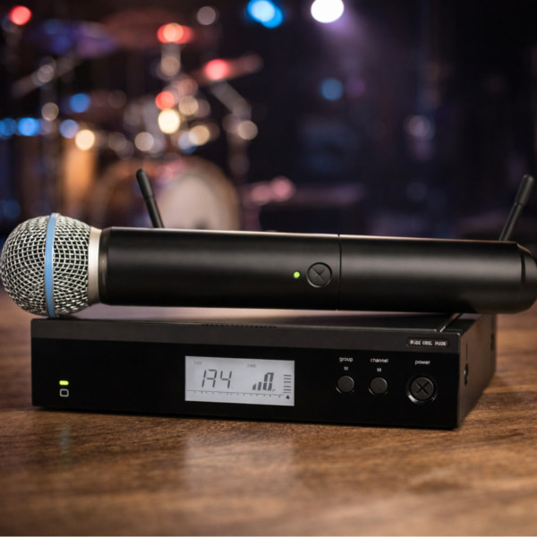 Професионален безжичен вокален микрофон за сцена и студио BLX 4