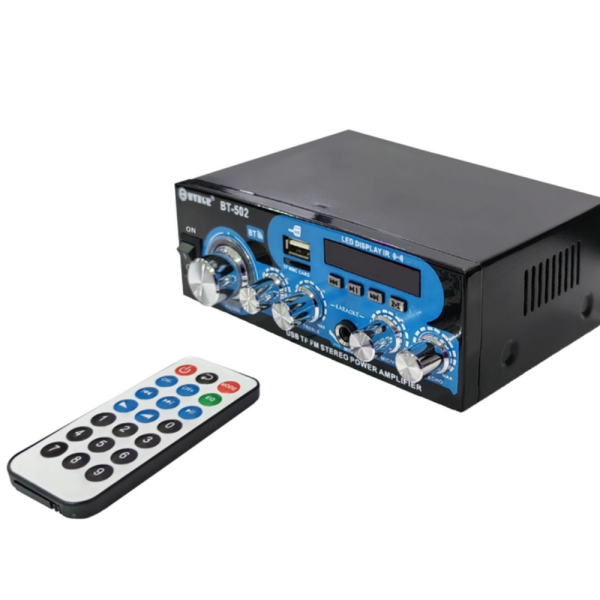 Аудио усилвател с МР3 плейър, LCD дисплей и дистанционно управление – 30W+30W 4