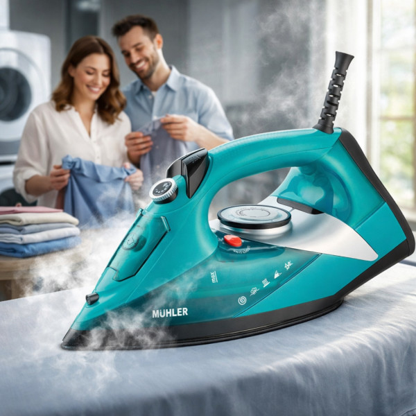 Парна ютия Muhler SI-2730C, 2600W, керамично покритие