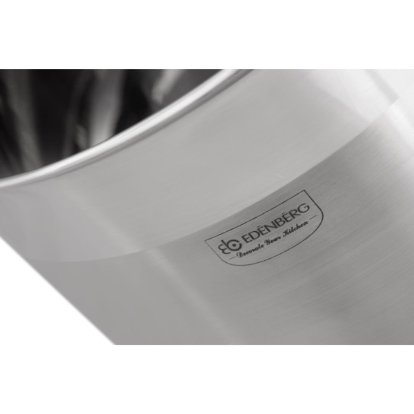 Комплект тенджери от неръждаема стомана, 10 части, Индукция, Многослойно дъно, Капаци от закалено стъкло 16