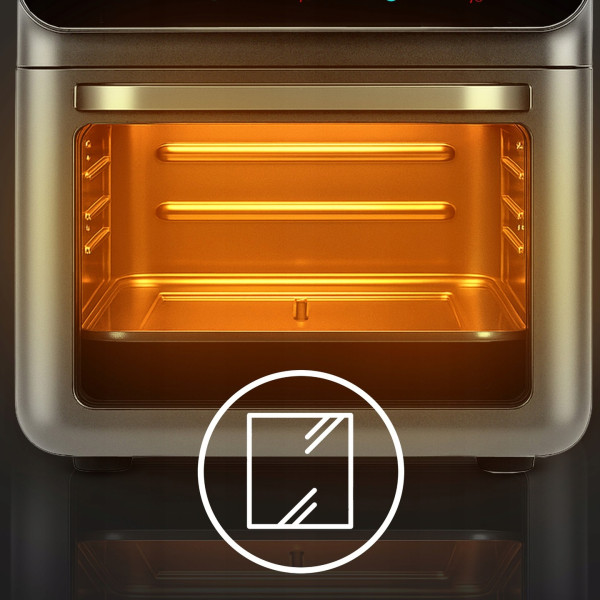 Еър фрайър и фурна 2-в-1, XXL Капацитет 8,5L, 1350W, 10 Програми, LED Тъч дисплей