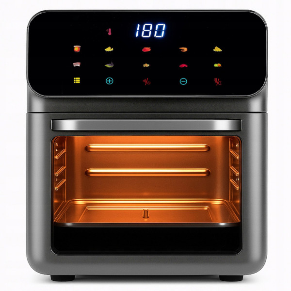 Еър фрайър и фурна 2-в-1, XXL Капацитет 8,5L, 1350W, 10 Програми, LED Тъч дисплей 11