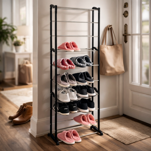 Метален органайзер за обувки XXL, 10 нива, за 30 чифта