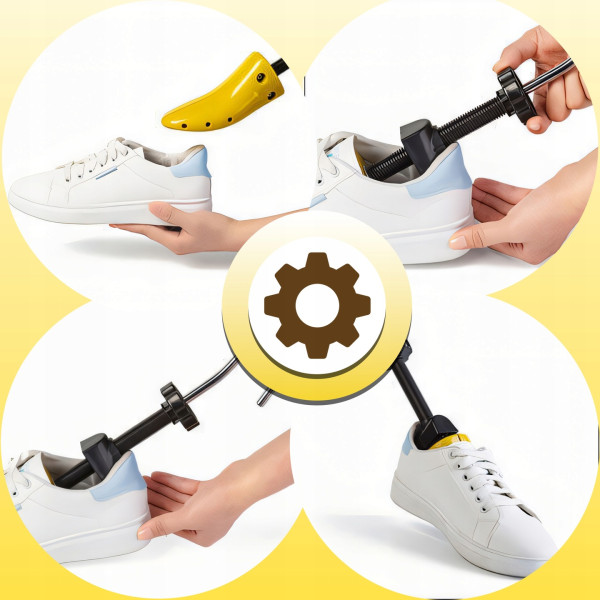 Комплект 2 броя Разширители за обувки, Размер 40-47, Регулируеми по дължина и ширина