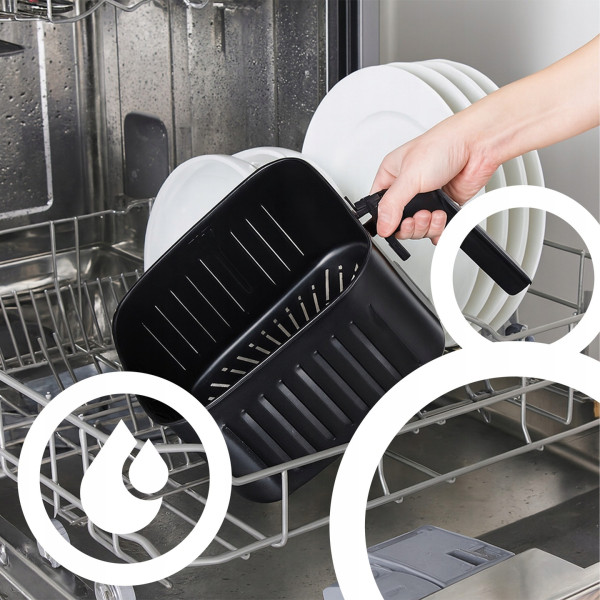 Смарт Еърфрайър Retoo, 2200W, XXL 6.5л, Wi-Fi Tuya App, 10 Програми, Неръждаема стомана 6