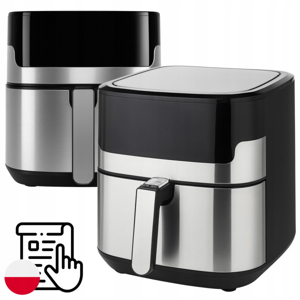 Смарт Еърфрайър Retoo, 2200W, XXL 6.5л, Wi-Fi Tuya App, 10 Програми, Неръждаема стомана 7