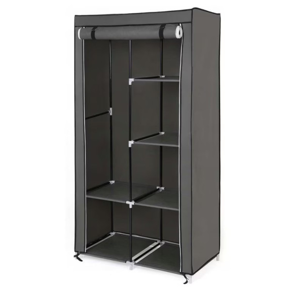 Сгъваем текстилен шкаф XXL, органайзер за дрехи, дишащ материал 6