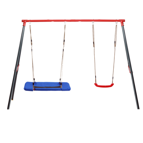 Двойна градинска люлка - класическа и щъркелово гнездо - гарантиран релакс и забавление