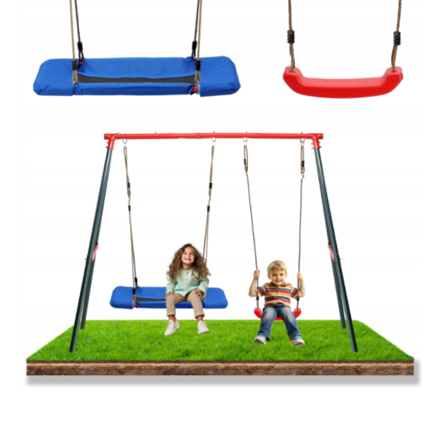 Двойна градинска люлка - класическа и щъркелово гнездо - гарантиран релакс и забавление 9