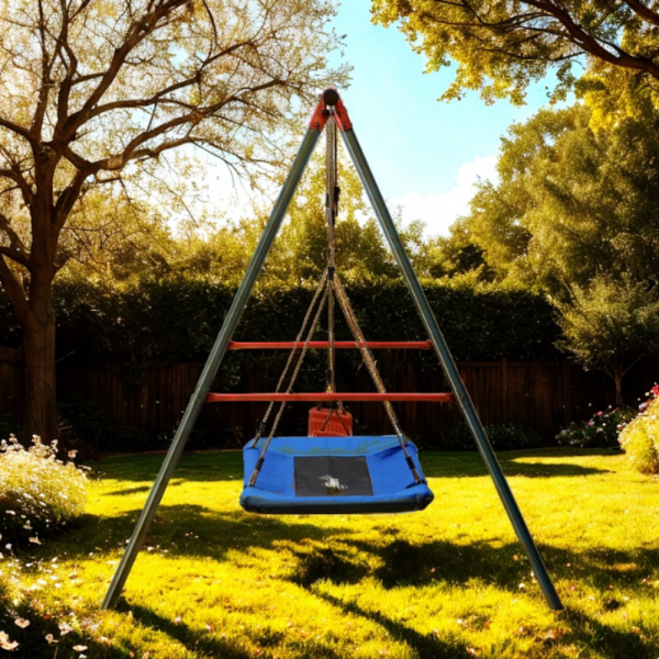Двойна градинска люлка - класическа и щъркелово гнездо - гарантиран релакс и забавление 3