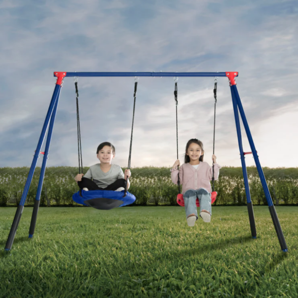 Комплект от 2 метални люлки FunZone - безкрайно забавление на двора 3