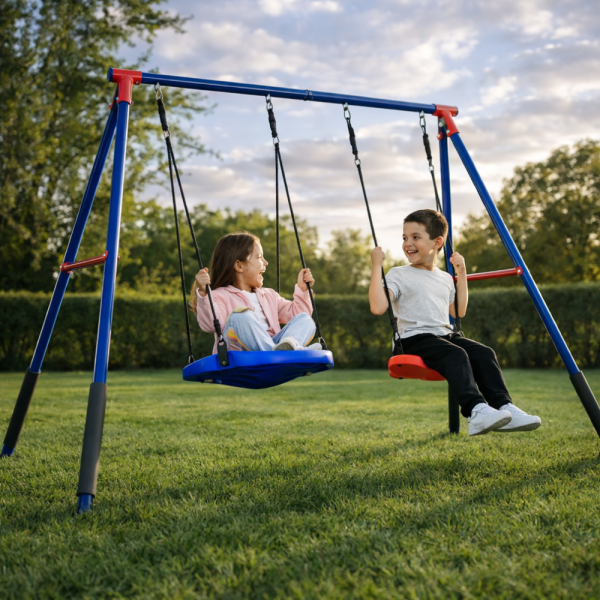 Комплект от 2 метални люлки FunZone - безкрайно забавление на двора